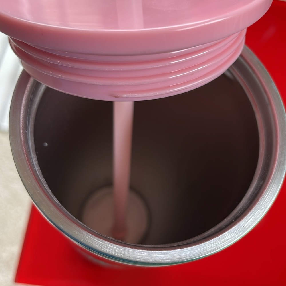 Starbucks Pink, Green Iridescent 2020 Stainless Steel Coffee Cup 16 Oz. - Picture 3 of 3
